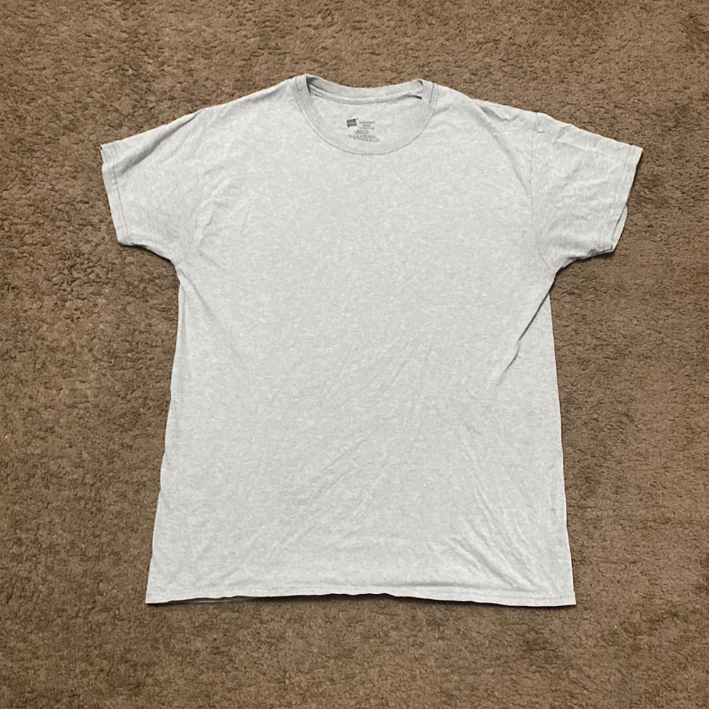 Hanes plain grey tee